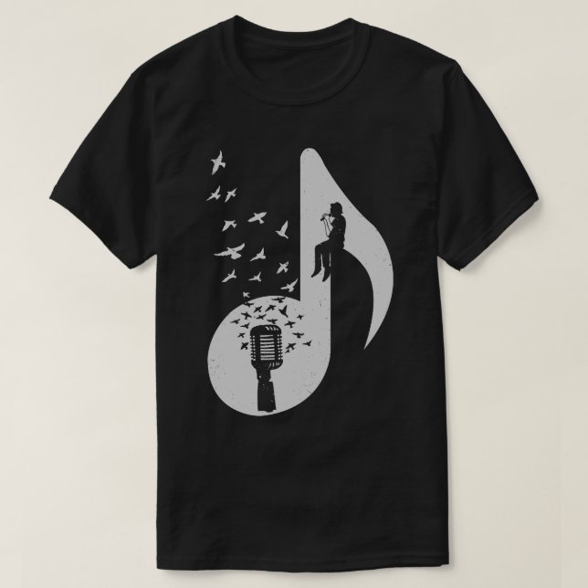 Musical Singer T-Shirt (Design Front)
