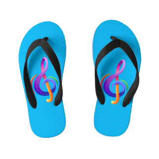 Musical Slippers for Music Enthusiasts Kid's Thongs