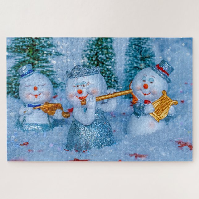 musical snow people puzzle (Horizontal)