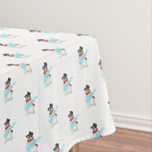 Musical Snowmans Tablecloth