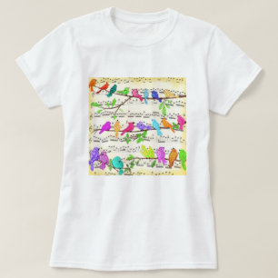Musical Spring Birds T-Shirt