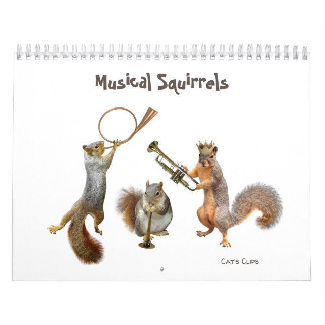 Musical Squirrels Calendar (Cover)
