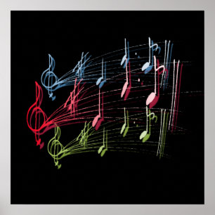 Musical Staff Poster