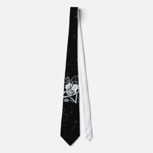 Musical Star Notes Designer Pattern Tie