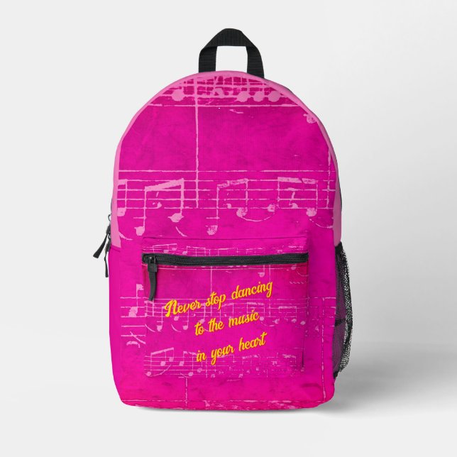 Musical Steps- Cha-Cha-Charming Backpack (Front)
