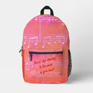 Musical Steps- Mango Tango_Orange Backpack
