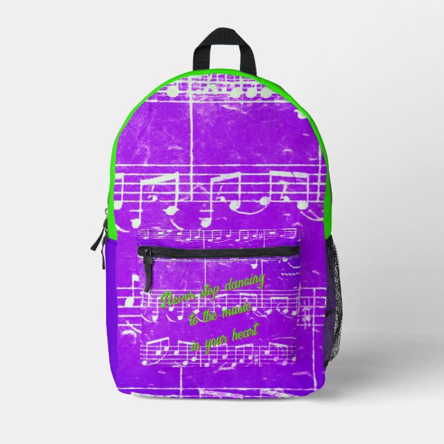 Musical Steps- Royal Dance Backpack (Front)