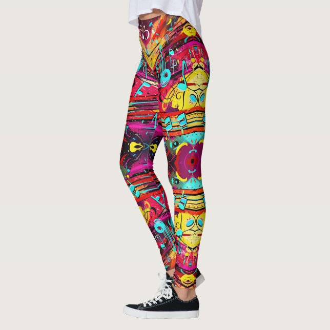 Musical Storm Leggings - Cool (Left)