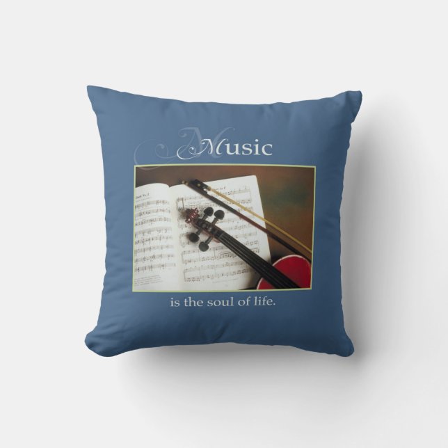 Musical Strings, The Soul of Life, Traditional Cushion (Front)