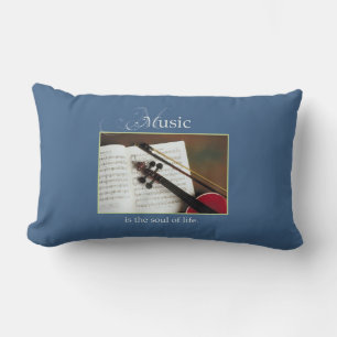 Musical Strings, The Soul of Life, Traditional Lumbar Cushion
