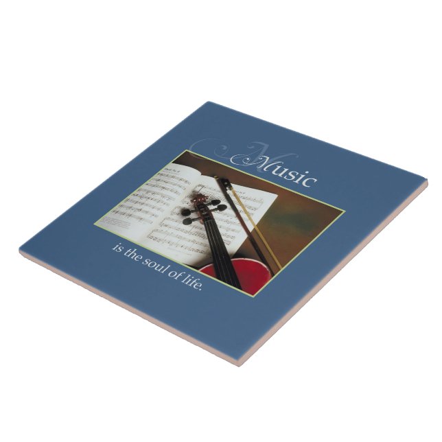 Musical Strings, The Soul of Life, Traditional Tile (Side)