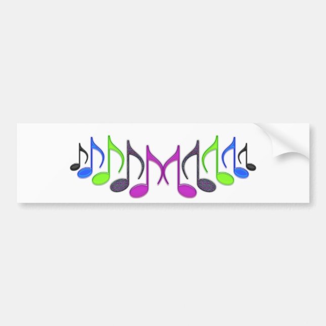 Musical Symbol "M" Bumper Sticker (Front)