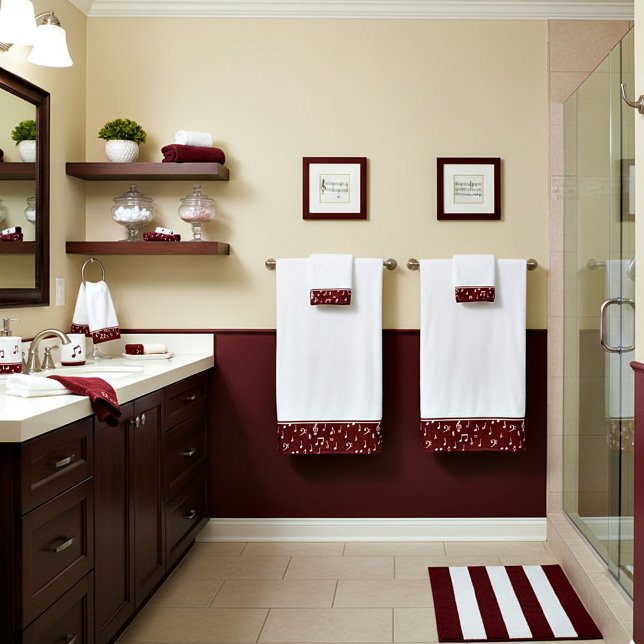 musical symbols bath towel set (Creator Uploaded)