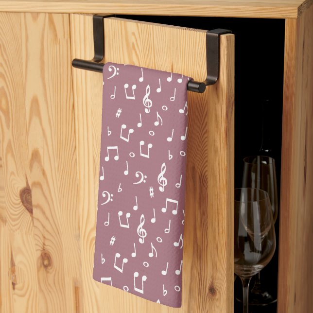 musical symbols kitchen towel (Thirds Fold)