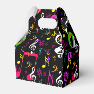 Musical Symbols Pattern Design Favour Box