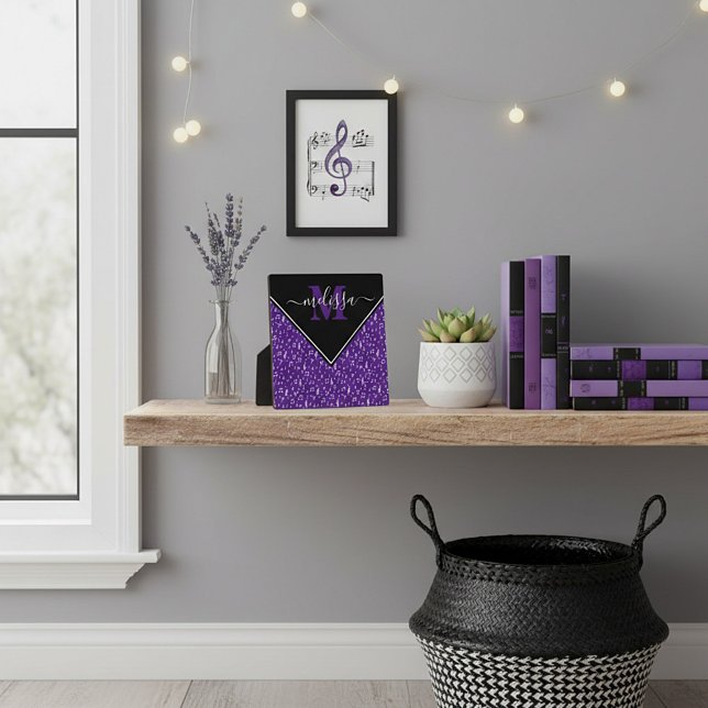 Musical symbols personalised plaque (Creator Uploaded)