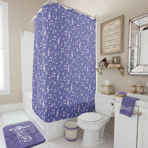 musical symbols  shower curtain