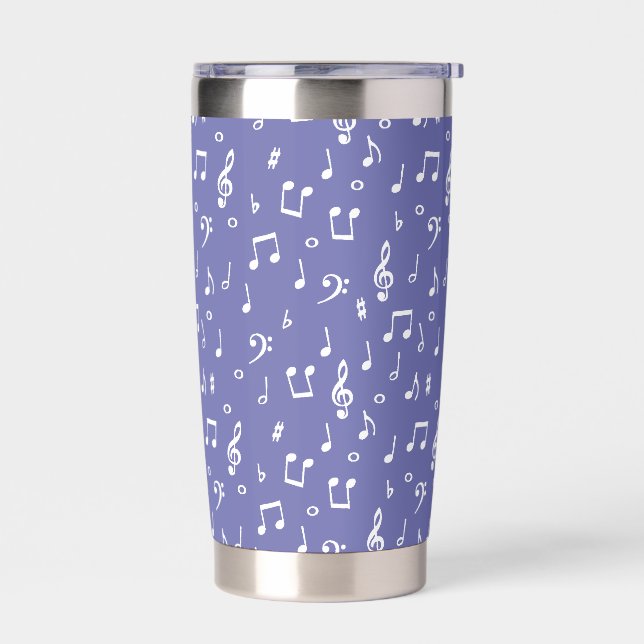 musical symbols  thermal tumbler (Left)