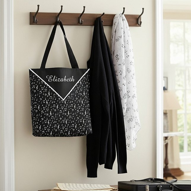 musical symbols tote bag (Creator Uploaded)