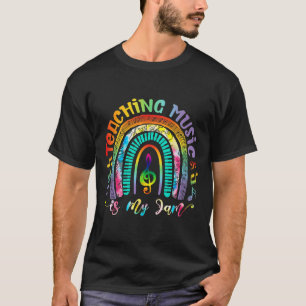 Musical Teacher Teaching Music Is My Jam Rainbow T T-Shirt