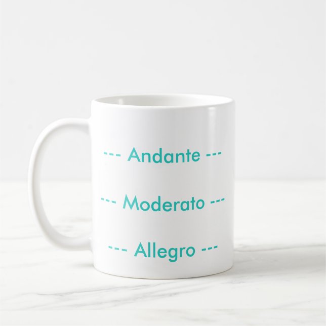 Musical Tempos Mug (Left)