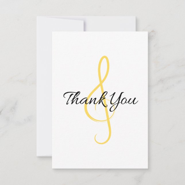 Musical Thank You Card 1 (Front)