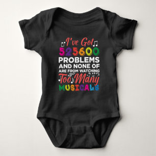 Musical Theatre Problems Broadway Singer actors Baby Bodysuit