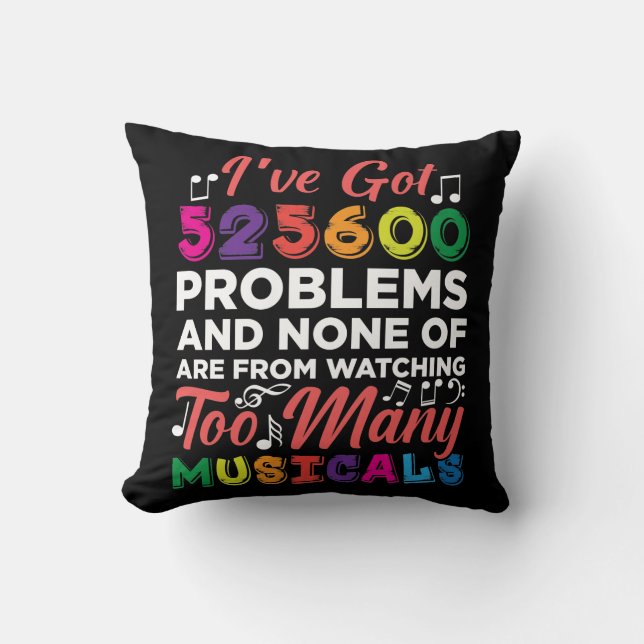 Musical Theatre Problems Broadway Singer actors Cushion (Front)