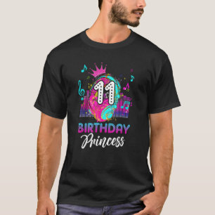 Musical Theme 11th Birthday Shirt Girls Princess B