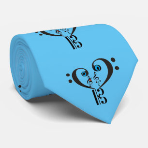 Musical Tie-- Clef Note -Bass Treble Note Tie