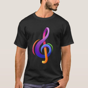 Musical Treble Clef Music Notes G Clef T-Shirt