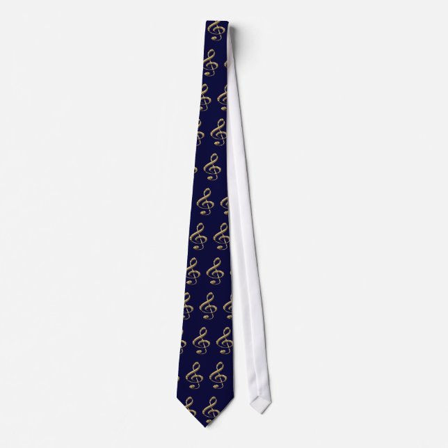 Musical Treble Clef Tie (Front)
