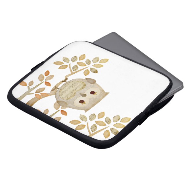 Musical Tree Owl Electronics Bag (Front Top)