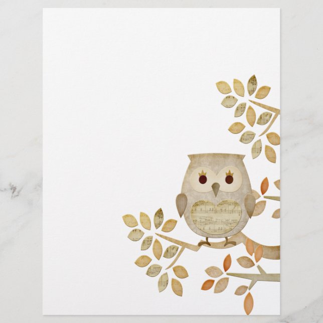 Musical Tree Owl Flyer (Front)