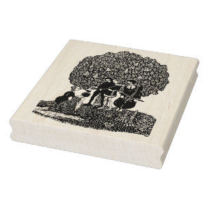 Musical Trio Wood Art Stamp