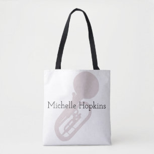 Musical Trumpet Classical Music Personalised Tote Bag