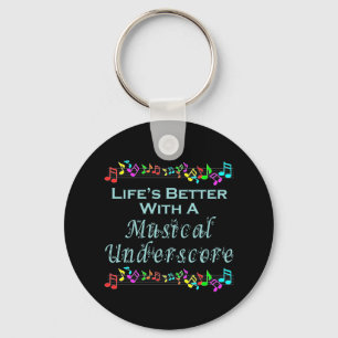 Musical Underscore Keychain