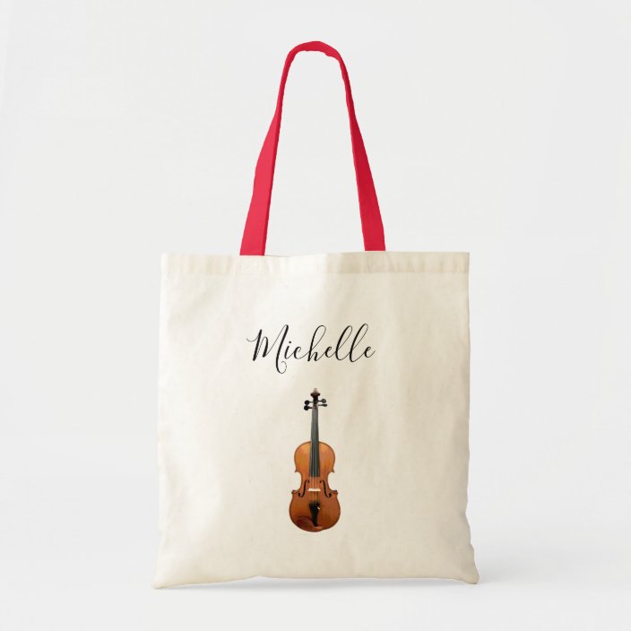 Musical Violin Classical Music Personalized Tote Bag