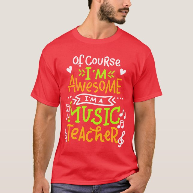 Musiceacher Awesome Music Musical family T-Shirt (Front)