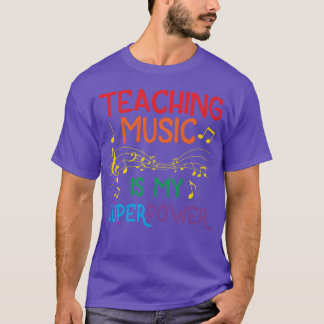 Musiceacher Funnyeaching Superpower Gift vintage T-Shirt