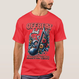 Musiceacher Offbeat But Loves Musical Instrument f T-Shirt