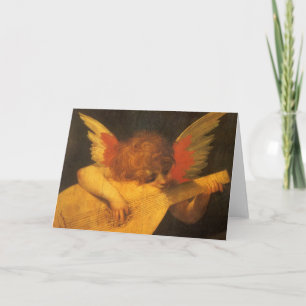 Musician Angel Playing Lute by Rosso Fiorentino Card