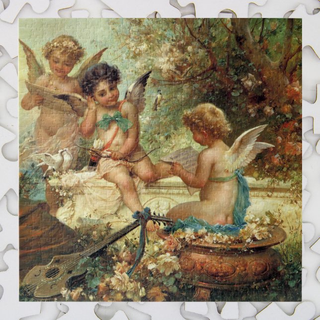 Musician Angels by Hans Zatzka, Victorian Fine Art Jigsaw Puzzle (Creator Uploaded)