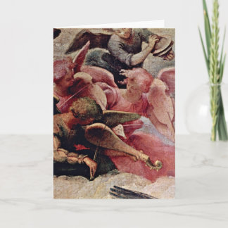 Musician Angels (Top Left) By Lorenzo Lotto Card