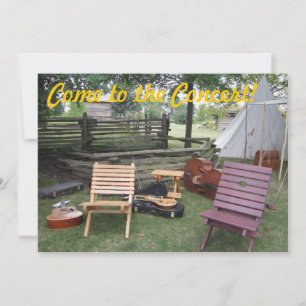 Musician Band Camp "Come to the Concert!" Invite