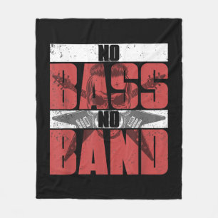 Musician Bassist Gift Idea Bass Guitar Fleece Blanket
