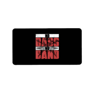 Musician Bassist Gift Idea Bass Guitar Label