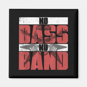 Musician Bassist Gift Idea Bass Guitar Magnet