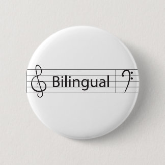 Musician Bilingual 6 Cm Round Badge