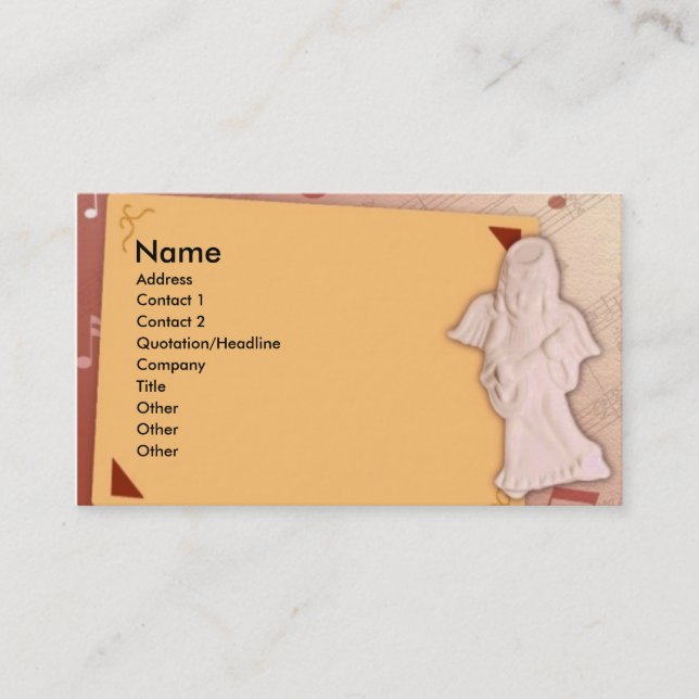 Musician Business Card (Front)